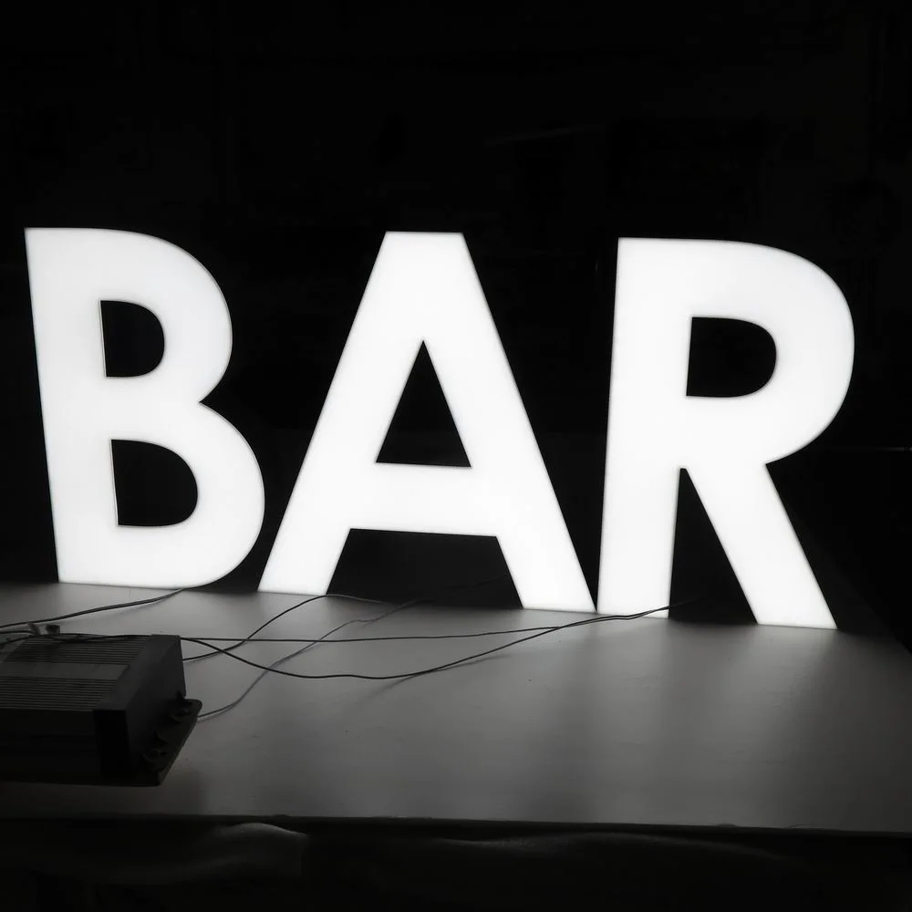 Custom Personalized Commercial Wall Advertising LED Sign Letters for Bar