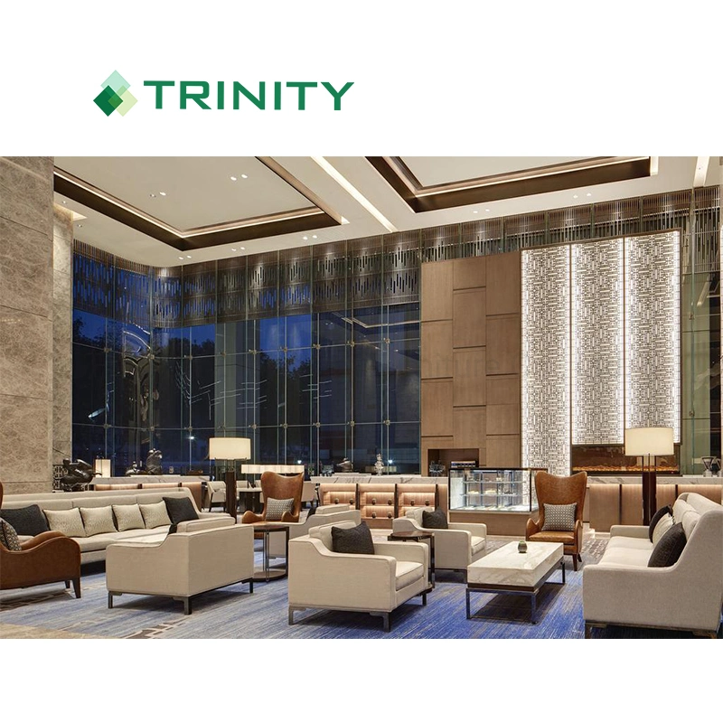preço de fábrica Hotel Lobby Sofá Definir mobiliário com design de luxo moderno