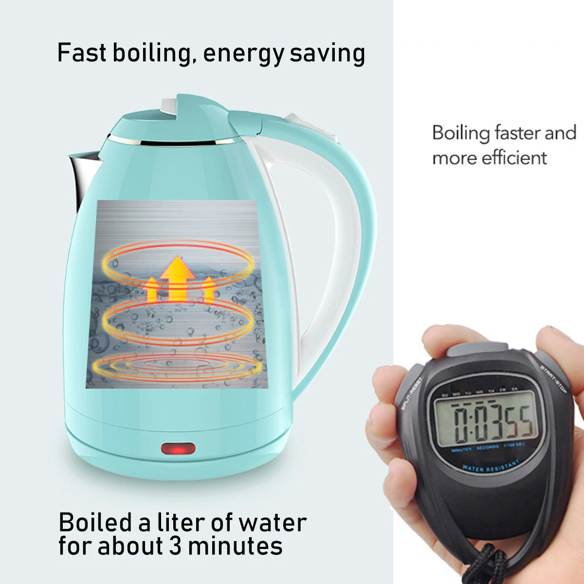 Kunststoff Elektro Doppelwand Elektro Wasserkocher Haushaltsgeräte Küche