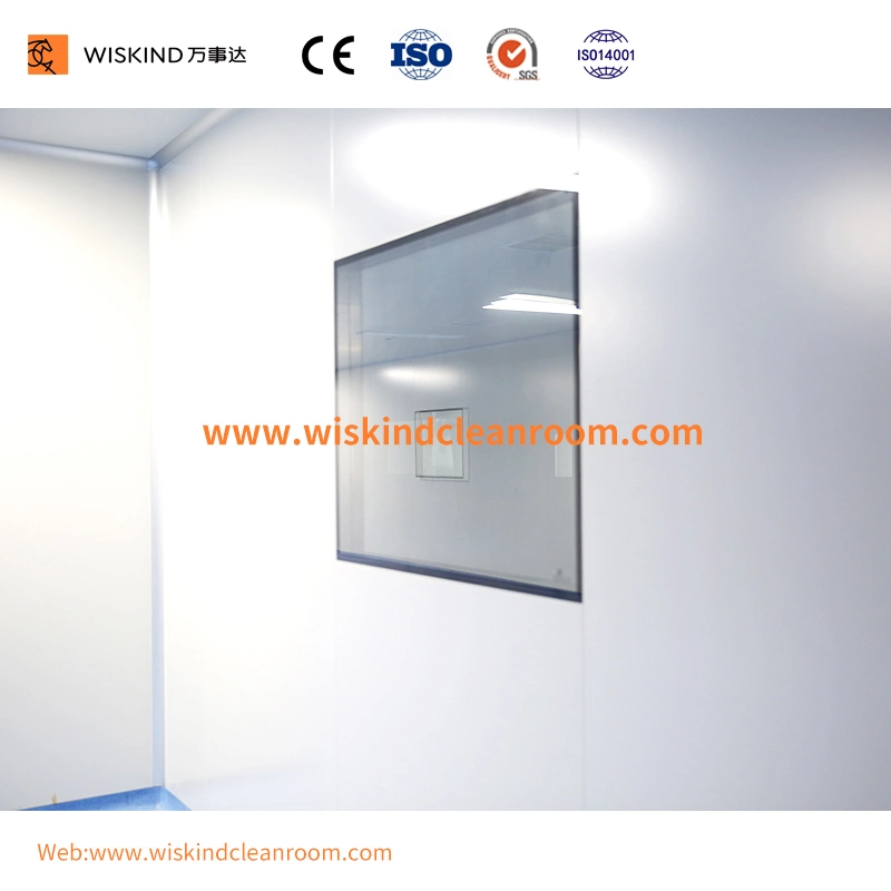 980mm Cleanroom View Glass Customized Length for Pharm Plant Corridor