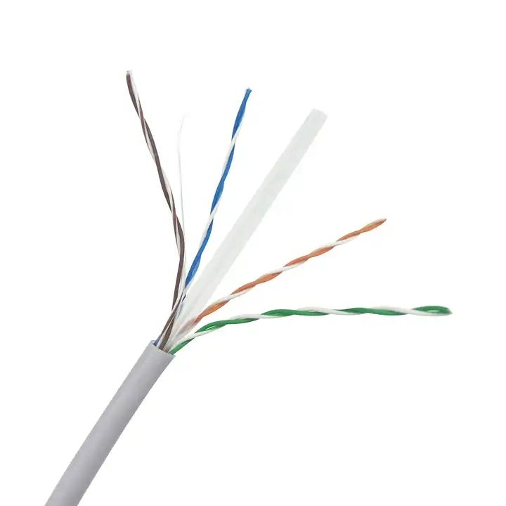 Optical Cable Network Fiber Manufacturer Price Twisted Pair LAN Cables with Braid and Shied