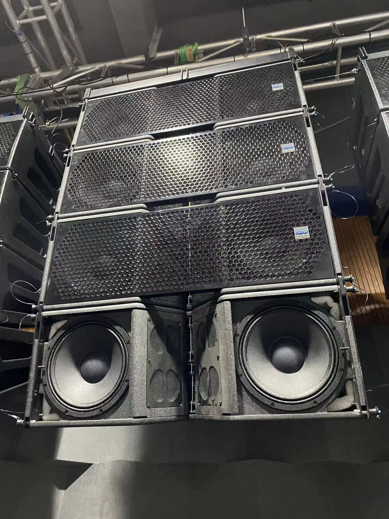 Professional Dual 12 Inch 3 Way Line Array Amplifier Audio Speakers