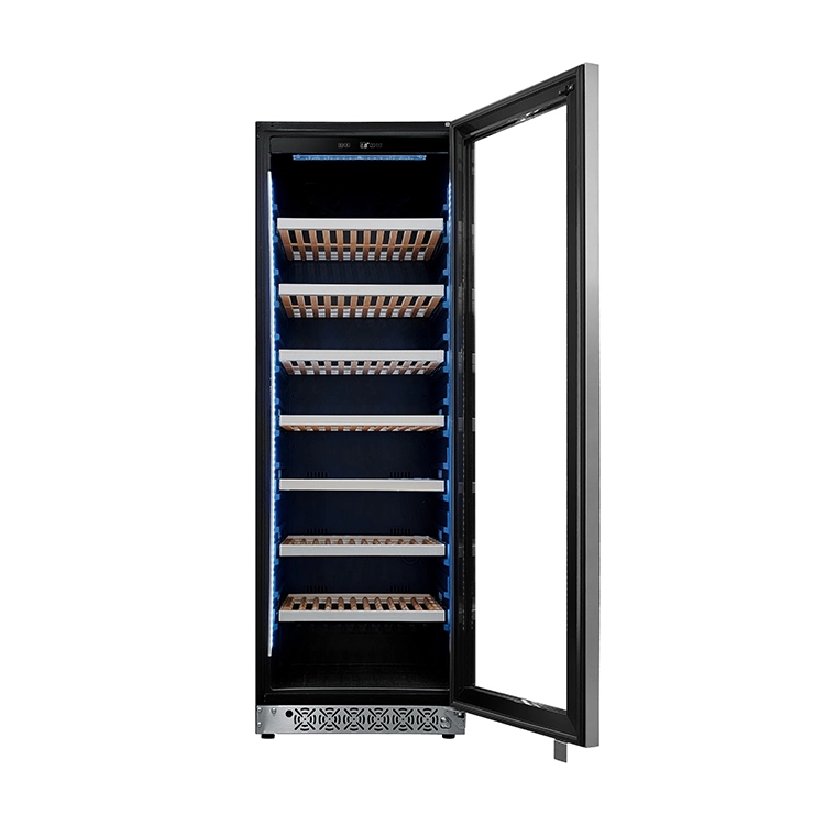 Candor 166 Bottles Compressor Wine Cooler Single Zone Constant Temperature Glass Door Wine Cellar