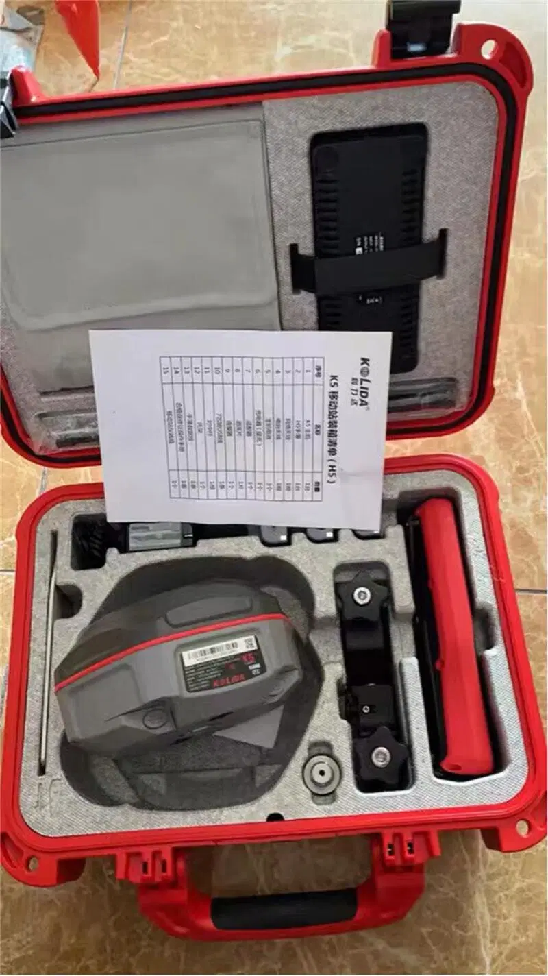 Radio UHF interna de 10km de canales de Trabajo 1598 de la batería externa de la encuesta de inclinación de la IMU Kolida Kolida Gnss PRO K5