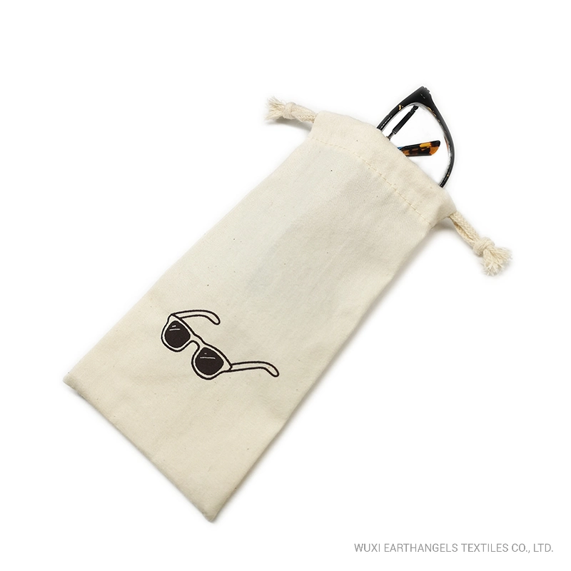 Customized Logo Printed Cotton Eyeglasses Gift Glasses Packing Pouch
