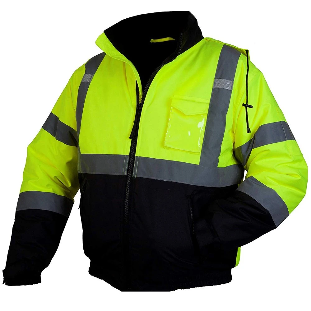 Hi Vis Reflektierende Weste Jacke Konstruktion Sicherheit Sicherheit Weste Hoch Sichtbarkeitsarbeit