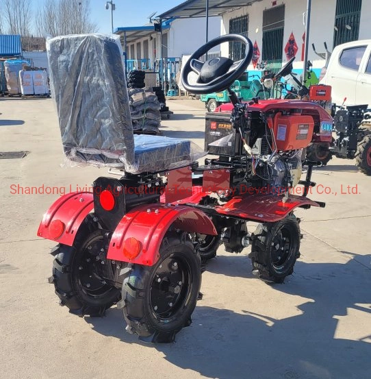 Factory Sale 4 Wheel Power Weeder Mini Tractor with Rotary Power Tiller