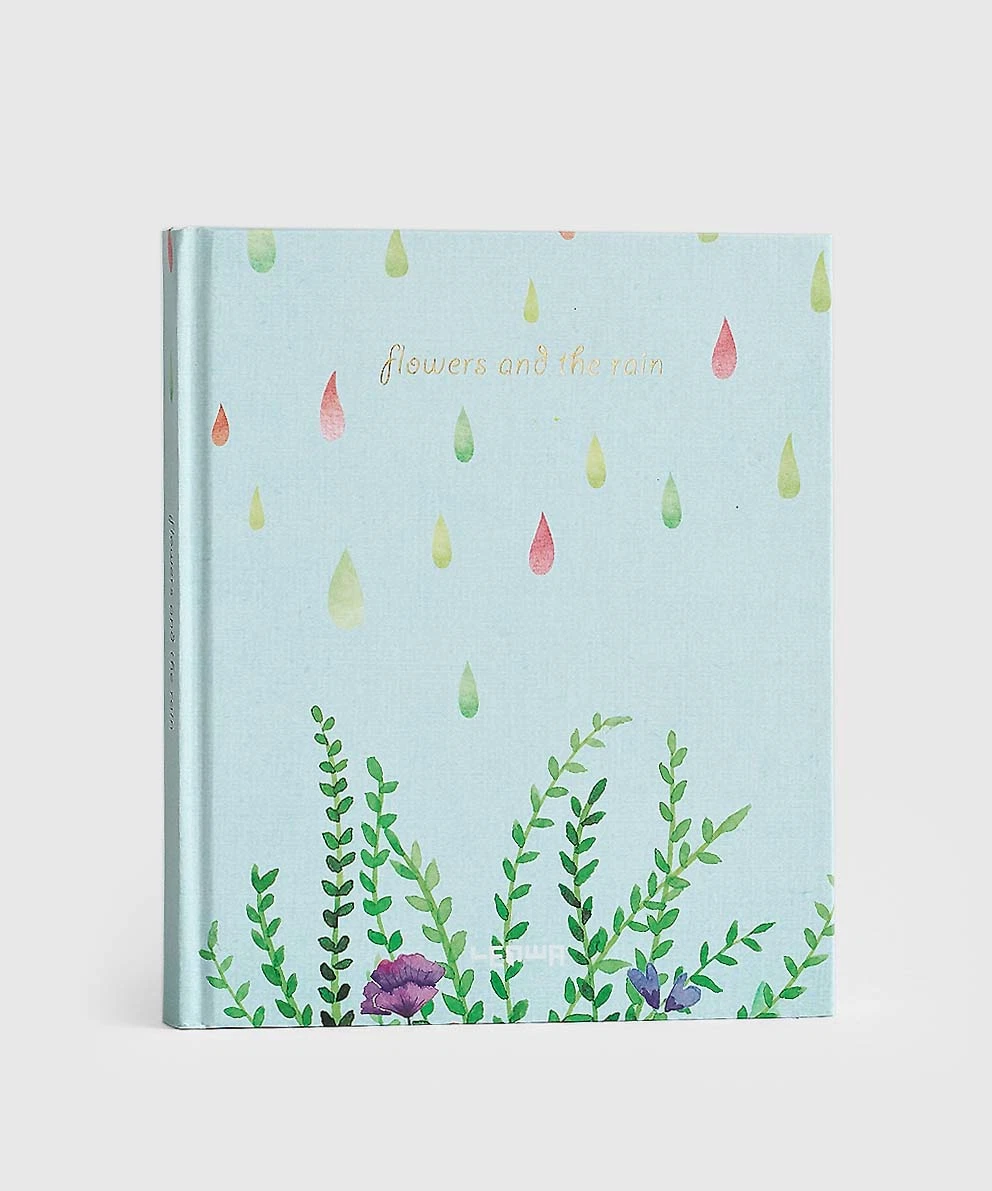 Cuaderno de oficina de la escuela de regalos de flores de la cubierta de papel