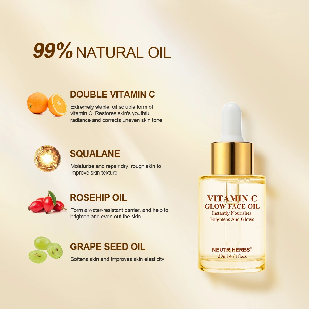 ODM OEM Organic Natural Brightening Anti-Oxidation Rosehip Face Oil