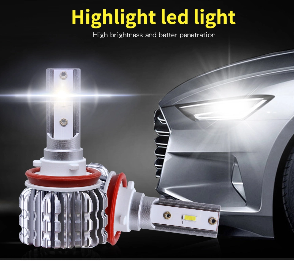 Hot Selling K1 Lamp Unique Chip Spotlight H7 H4 H13 LED Headlight Auto Lamps Car Light Hb4 9006 H8 H11 Hb3 9012 Hir2 LED Bulb 12000L Auto Headlights