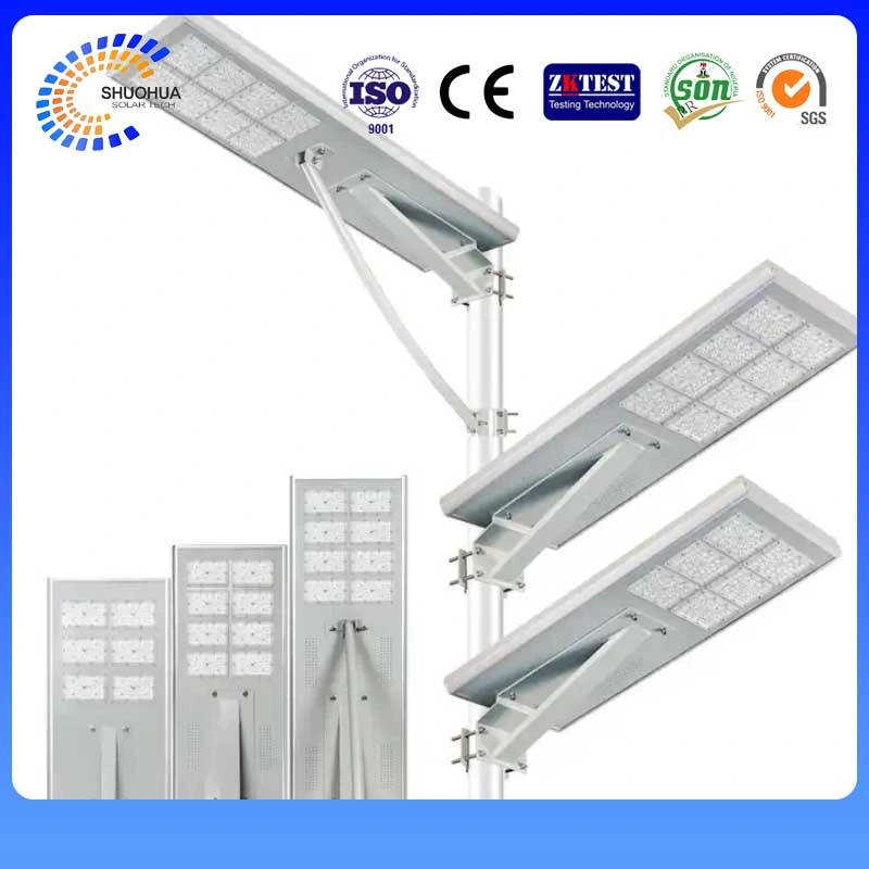 Factory Wholesale/Supplier DC 12V LED Light Aluminum All in One Integrated Shl60W LED Solar Street Light Lamp for Highway/Village/Government Project