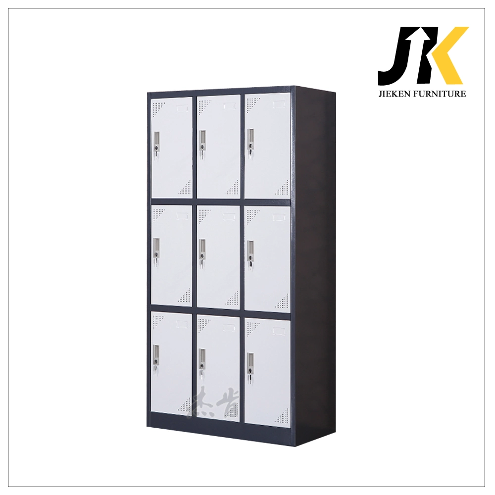 Multi-Purpose Black&White Cheap Metal Sports Locker Clothes Cupboard