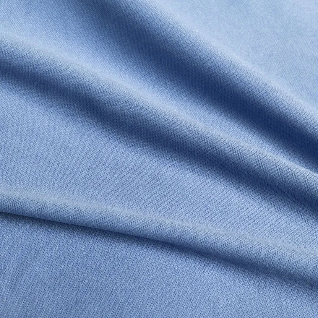 Soft Winter Solid Garment Brushed Poly Viscose Stretch Knitted Heavy Fleece Fabric Nylon Spandex