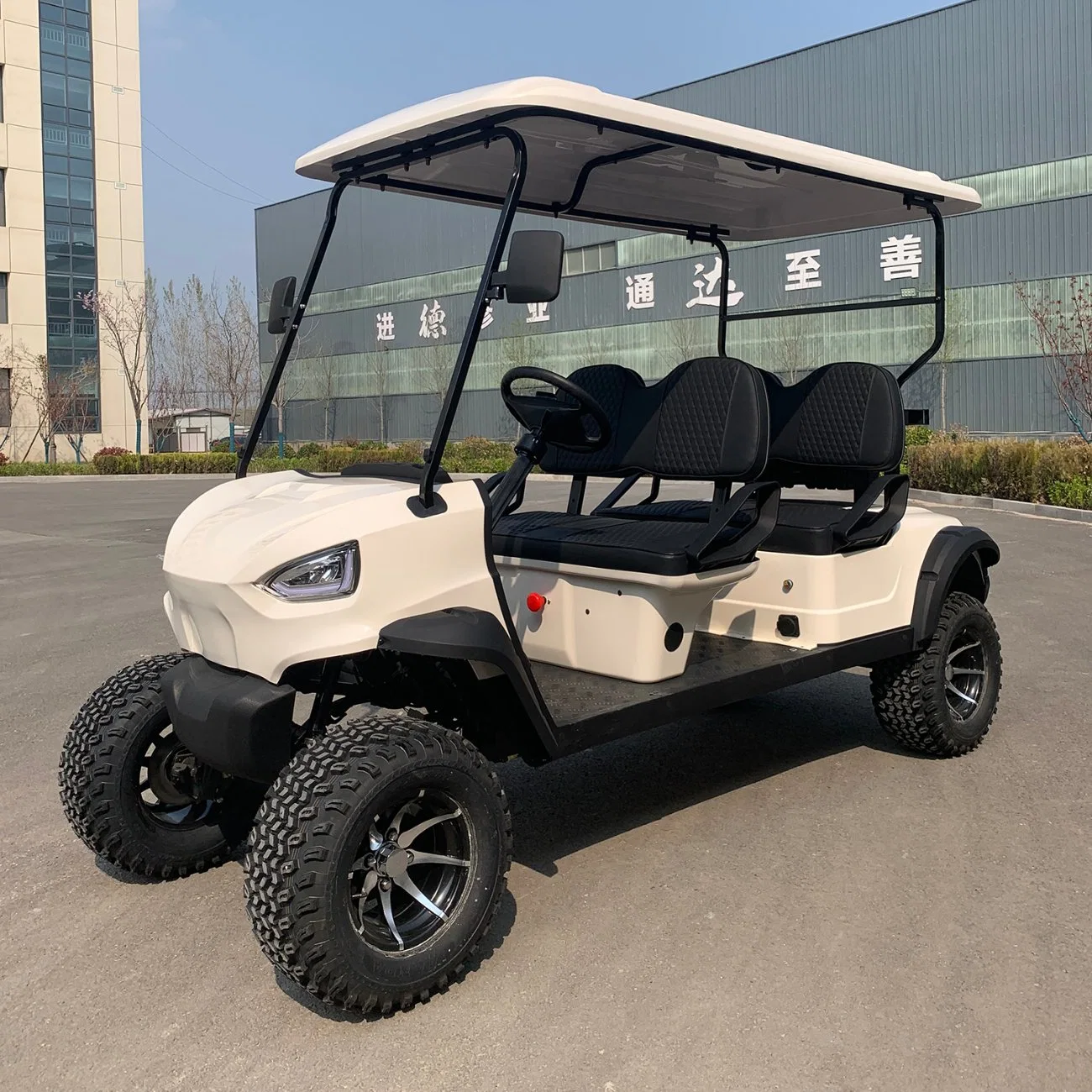 12/14inches Tyre Pmsm 5, 6, 7kw Motor 100/120km Mileage Lead Acid/Lithium Battery 48V/60V/72V 2, 4, 6, 8, 10 Seats/Seater Hunting Golf Cart