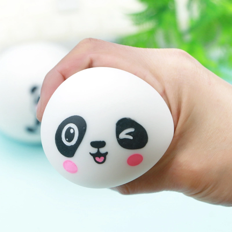 Heißer Verkauf Werbegeschenk Nettes Cartoon Panda Druck Relief Spielzeug