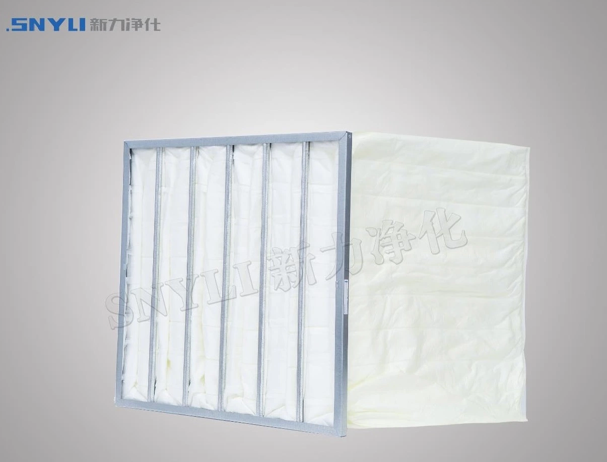 Galvanized Steel Air Filter F5 Pocket Filter Bag Cost Synthetic Fiber