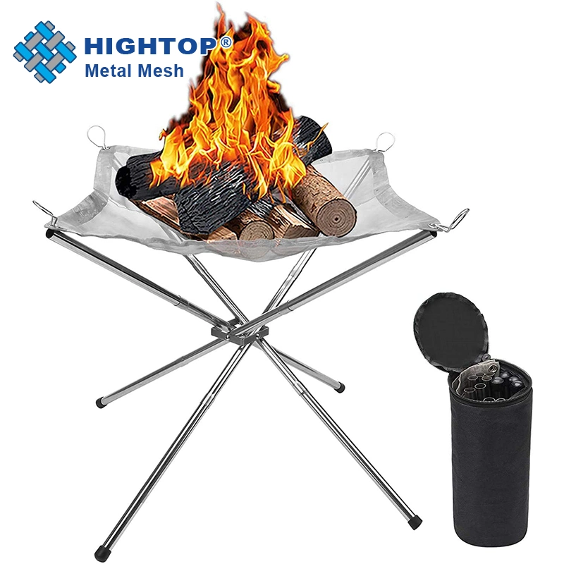 Comercio al por mayor en paquete plano plegable plegable Camping al aire libre Fogata BBQ