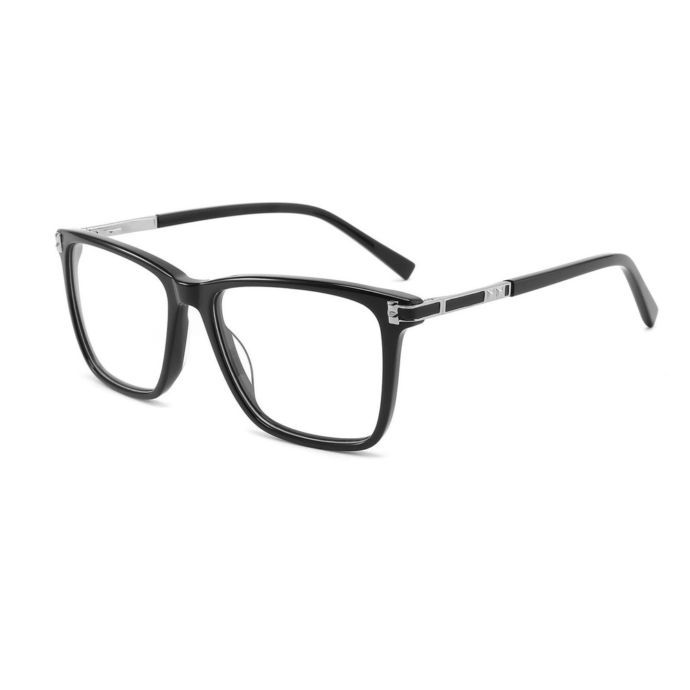 High quality/High cost performance  Square Glasses Acetate Frame Optical Clear Glasses Men and Women