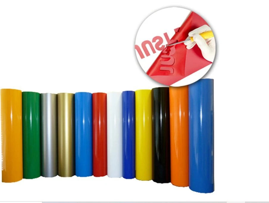 Factory Glossy Matte Color Cutting Vinyl PVC Roll Advertising Materilas