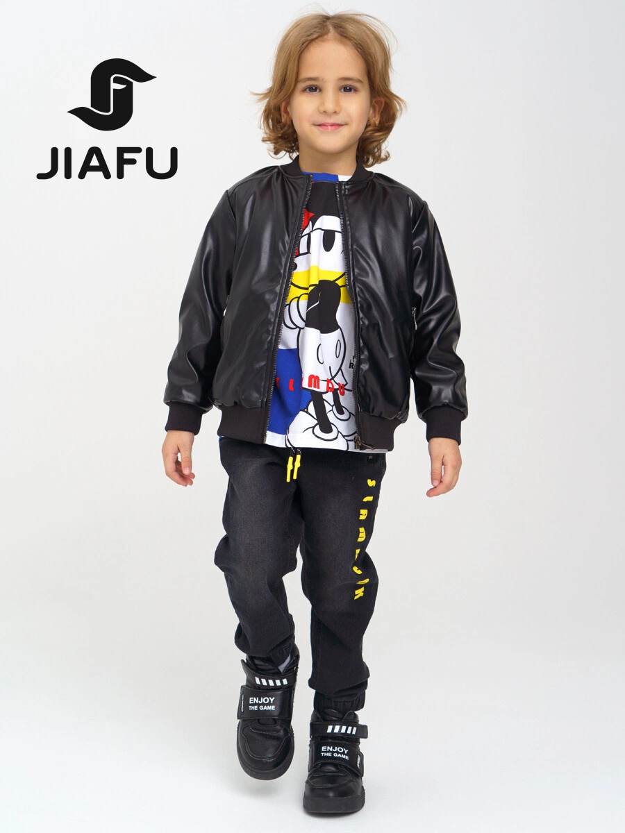 New Arrival Fashion Customized Boy Kids Пот ребенка до 3 лет кожа Куртка