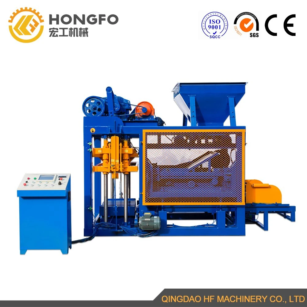 Qt4-25 Clay Compressed Earth Concrete Interlock Bricks Block Making Machine Low Price