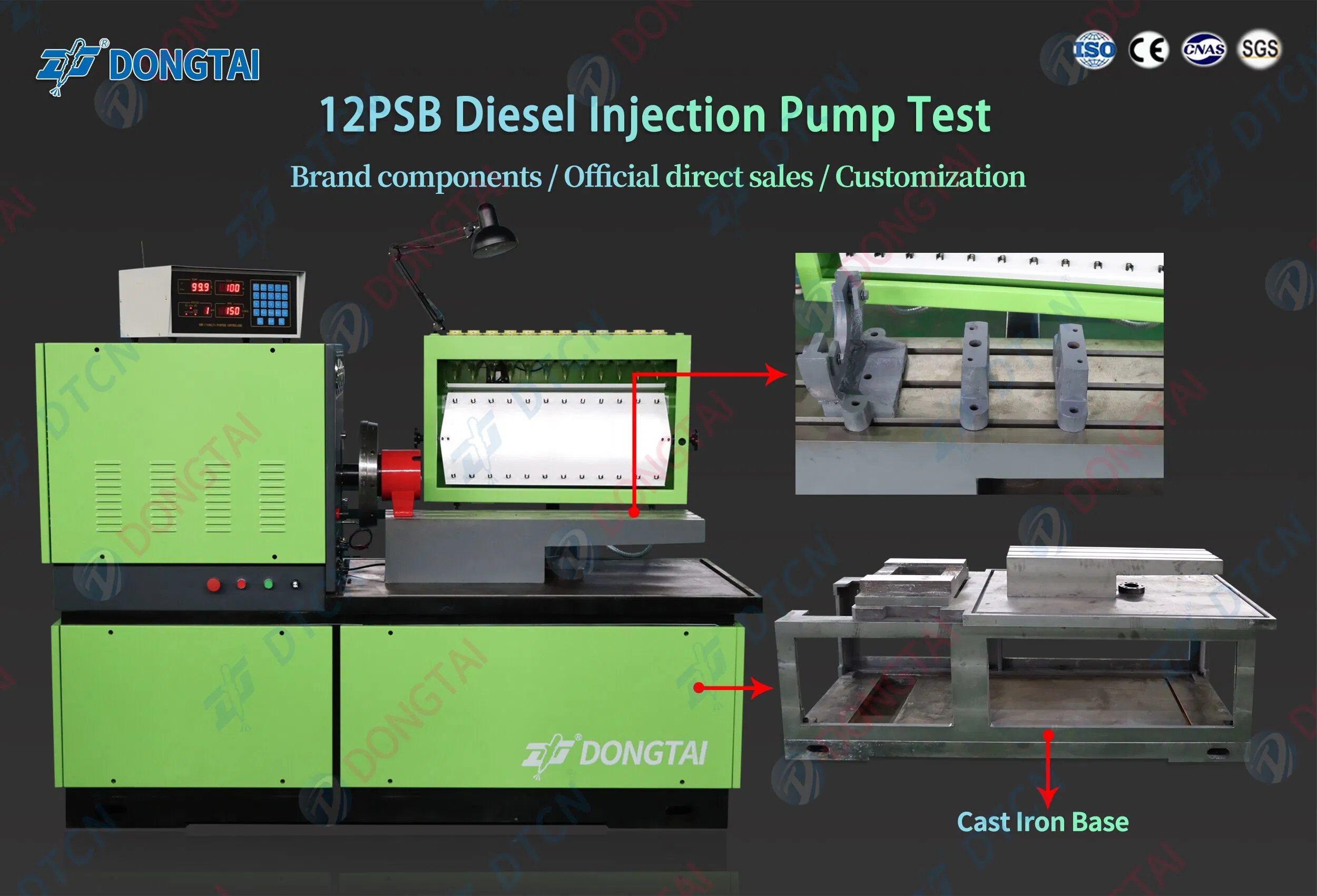 Dongtai -12psb Diesel Injection Pump Test Bench Accessories (With BOSCCH FIXING STANDS)