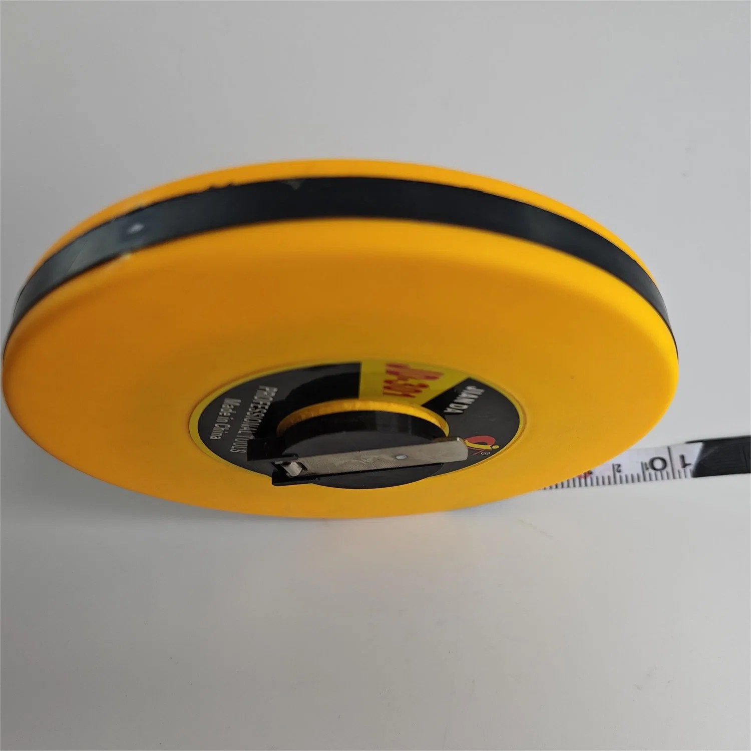 30m Open Long Tape Measure Einziehbares wasserdichtes Fiberglas Lineal manuell Messwerkzeug