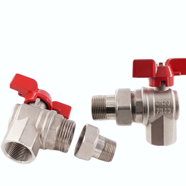 Angle Union Ball Valve for Flow Heating Manifolds Radiator Valve