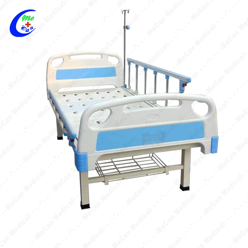 OEM Flat Manual Medical for Sale Philippines Hospital Bed with IV Pole
