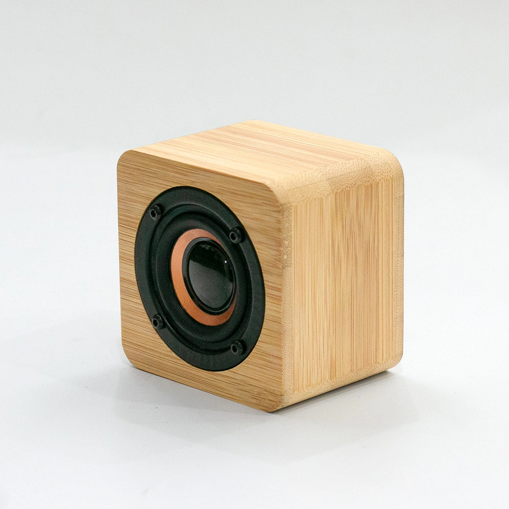 Natural Bamboo Mini Blue Tooth Speaker Portable Wireless