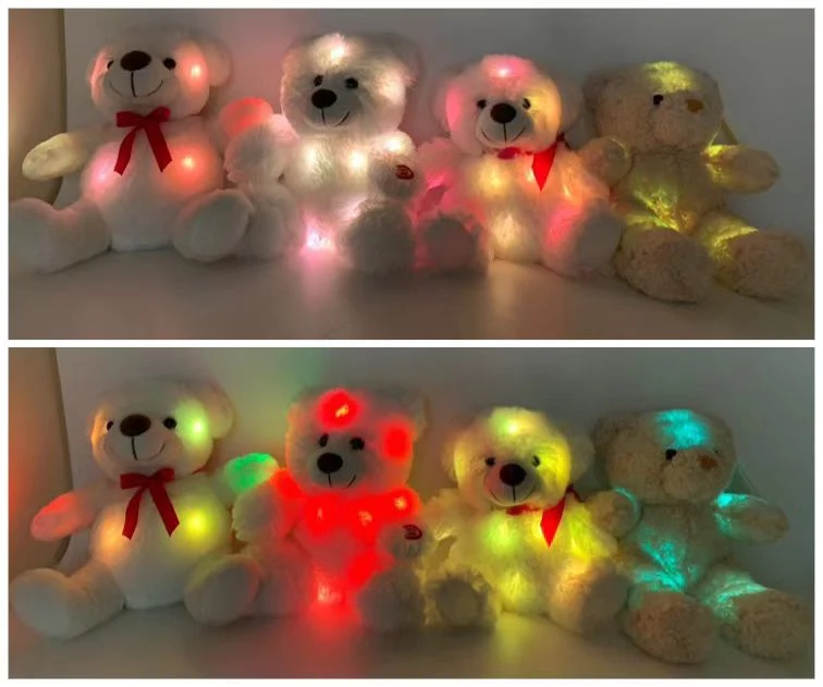 LED Plush Lighting & Singing Christmas Toys with Squeeze Box Kids Plush Toy Baby Toy Children Toy