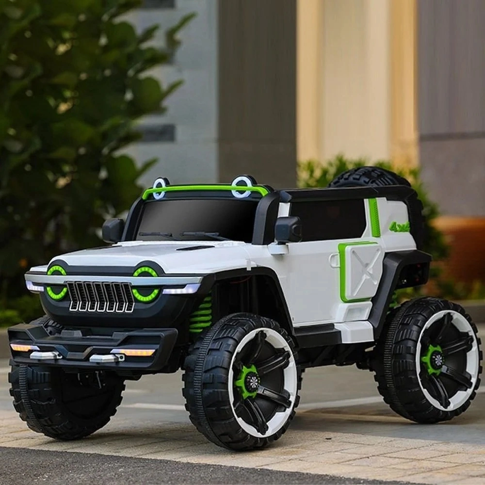 Gig Heave Duty 4X4 Battery Operated Jeep with Remote Control and Safety Belt for Kids Aged 3-8 Years