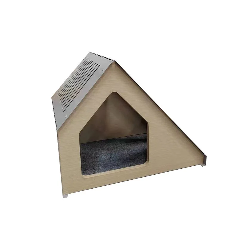 Hot Selling Square Warm Windproof Steel Wooden House for Pet Cat Kennel Cat Cage