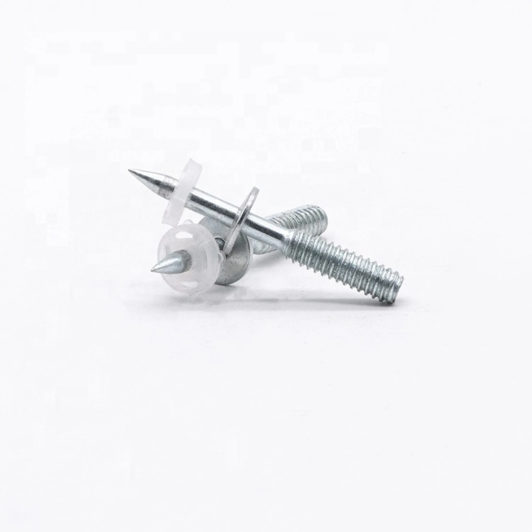 M6 Thread Pin with Metal Washer Shoot Nails for 396 PT-450V Ns301 Ns301t 307 Shooting Nail Guns Electro Galvanized Nails Fasteners