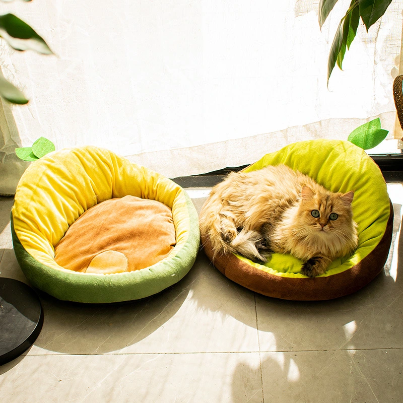 Fruit Cat Nest All-Season High Beauty Ins Winter Cat Kennel Dog Kennel Plush Warm Cartoon Pet Kennel