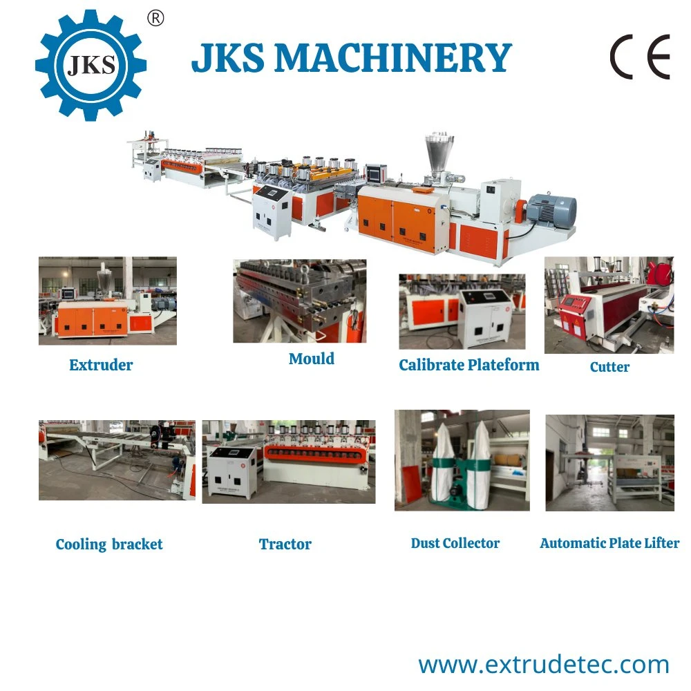 Cor da folha de linha de máquinas grandes decisões de produção laminada no chanfro Core materiais plásticos de construção de PVC de extrusão da placa de Espuma