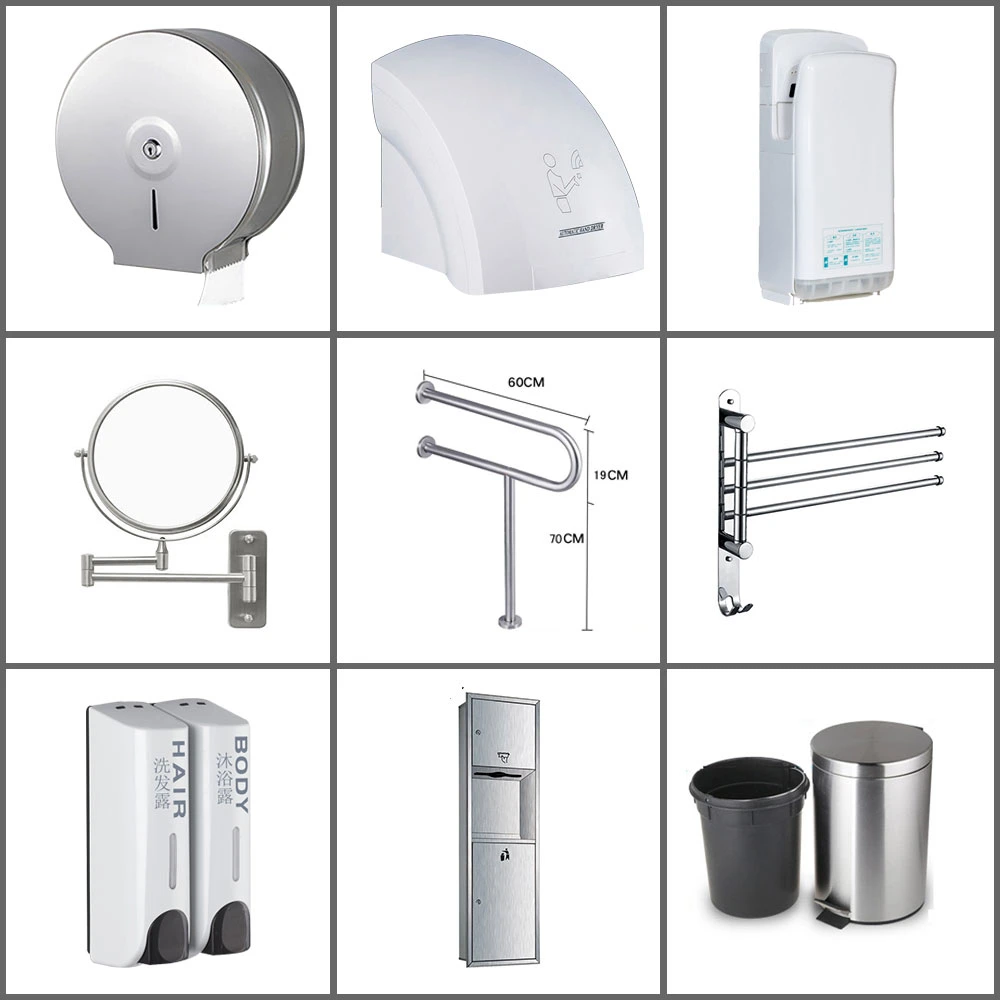 Factory with Good Quality and Low Price 304 Stainless Steel Building Materials Hotel Project Public Toilet Sanitary Ware