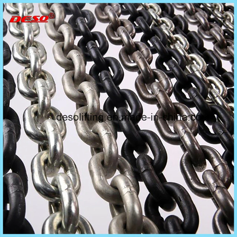 G80 Welded Galvanized or Black Steel Lifting Chain