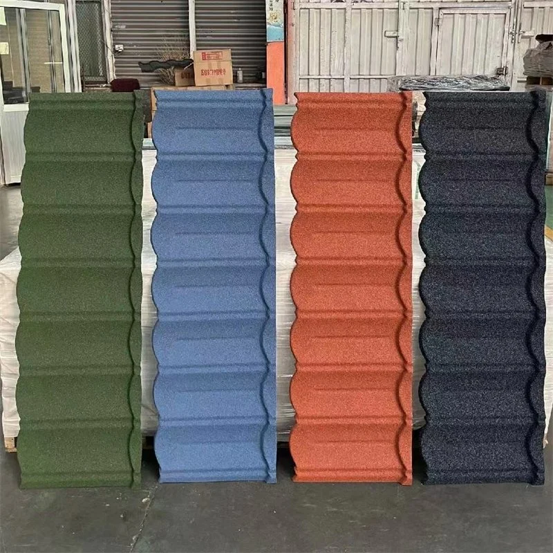 High quality/High cost performance  and Cheap Popular Natural Colored Stone Metal Tile Coated Metal Roofing Tile