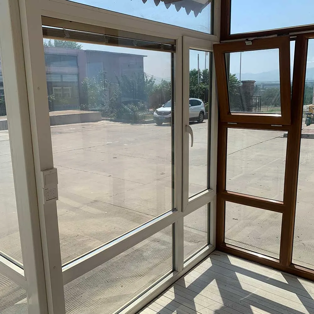 UPVC Sliding Glass Patio Doors Double Hung Vinyl Replacement Windows