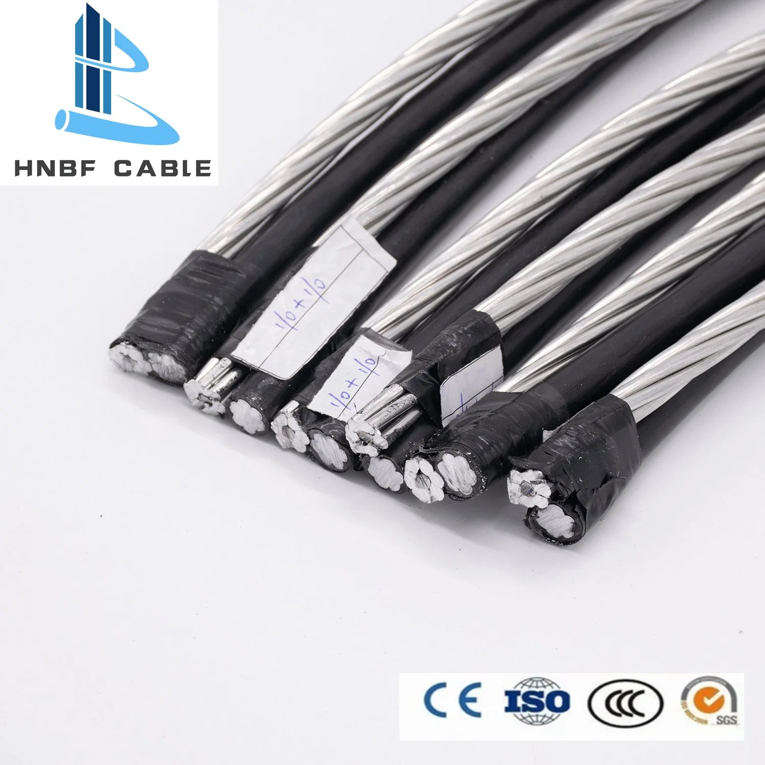 El conductor de aluminio 2AWG 4AWG 6 AWG techo aislante XLPE Cable ABC