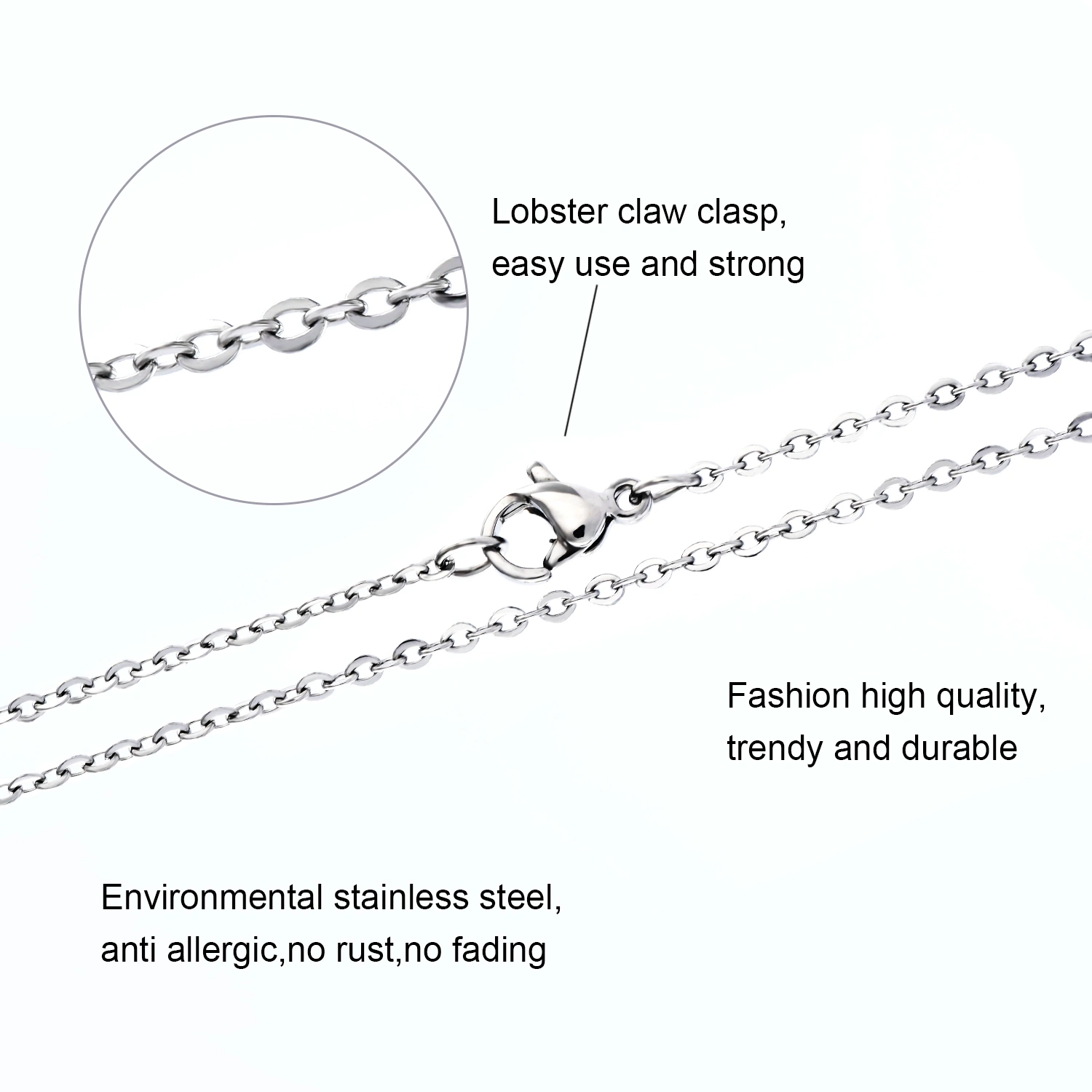 Commerce de gros de haute qualité à prix abordable Collier Bracelet en acier inoxydable de décisions de la chaîne de conception artisanale de bijoux de mode