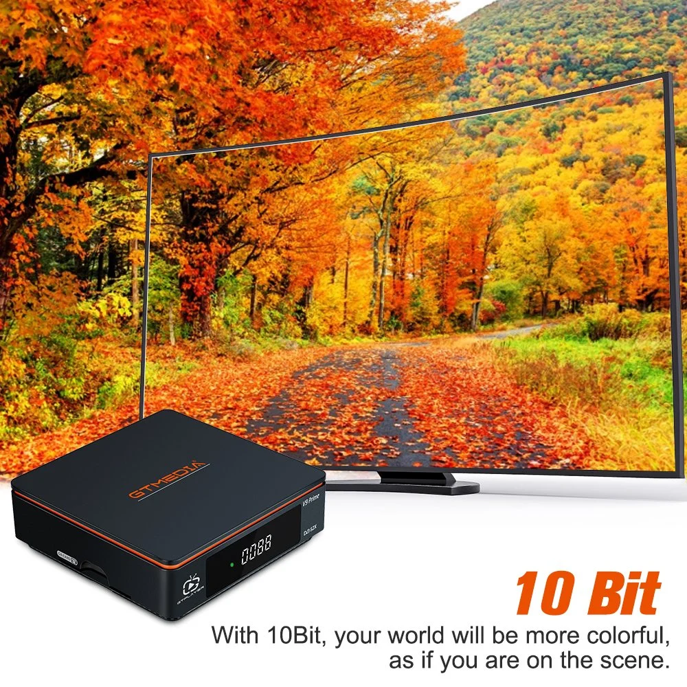 Gtmedia V9 Prime H. 265 10bit DVB S/S2/S2X New Satellite Decoder Built-in WiFi