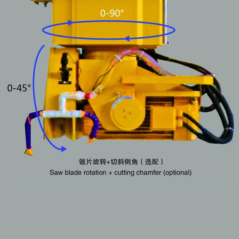 500 Monoblock Bridge Saw 3 Axis Monoblock Bridge Sawing Machine Stone Cutting Machine Sample Customization