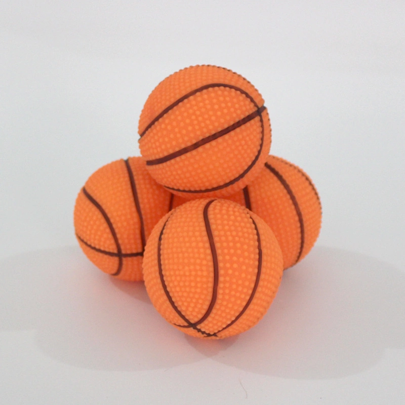 Tc5013 gros commerce de gros de matériel en vinyle résistant Pet Toy boules grinçants de basket-ball pour les chiens