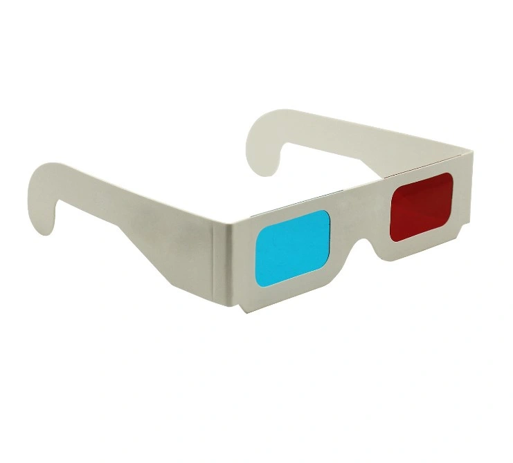 La película de cine 3D gafas 3D del bastidor de gafas de papel para niños y adultos