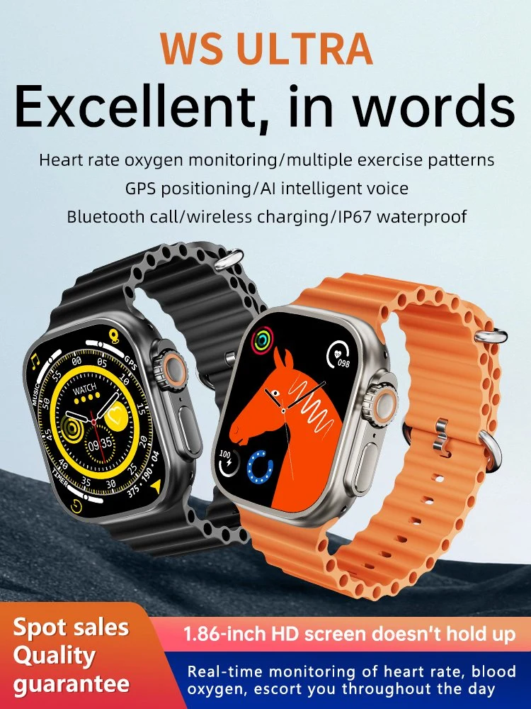 Mayorista/Proveedor de alta calidad baratos personalizados Ws Smartwatch Serie 8 Ultra Ultra Appl Reloj inteligente 8 de 2.2 pulgadas Conexión único