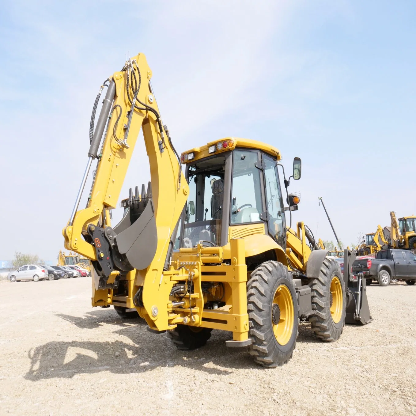 Backhoe Loader Efficient Machine with CE ISO Certified 5 Ton 6 Ton