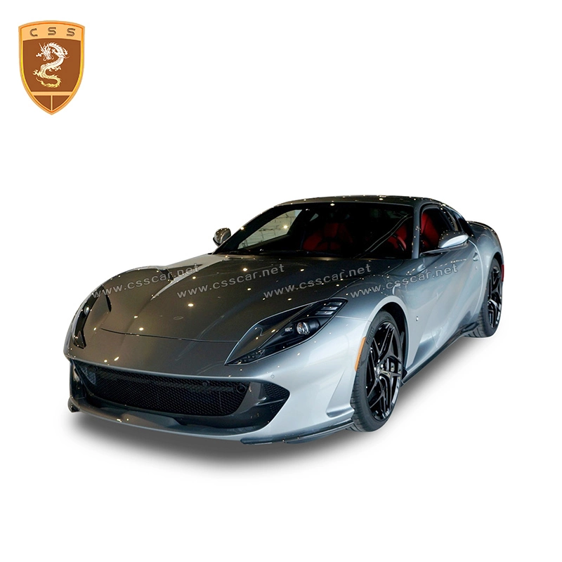 Acessórios para peças de carros tampa da saída de ar do para-choques dianteiro OEM Para lábio do pára-choques da carroçaria em fibra de carbono Ferrari 812