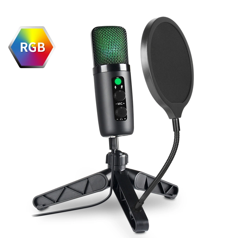 360 Degree Omni-Directional Noise Reduction USB Microphones Conference Microphone Condenser